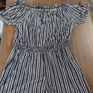 Derek Heart Black and White Romper